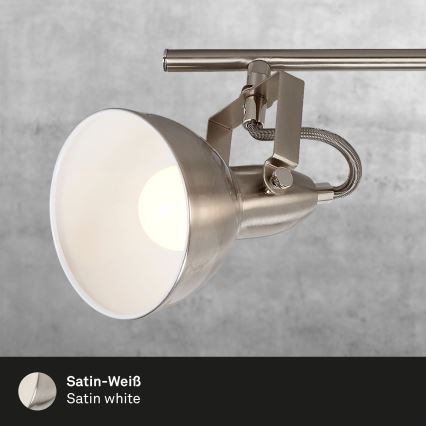 Briloner 2049-042 - Spotlampe 4xE14/40W/230V, sølvfarvet