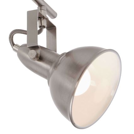 Briloner 2049-042 - Spotlampe 4xE14/40W/230V, sølvfarvet