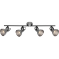 Briloner 2049-044 - Spotlampe RETRO 4xE14/40W/230V grå