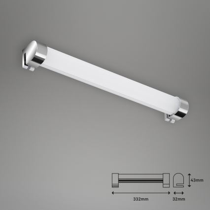 Briloner 2059-018 - LED spejllampe til badeværelse SPLASH LED/8W/230V IP44