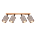 Briloner 2078-041 - Spotlampe SPOTLIGHT 4xE27/25W/230V beige