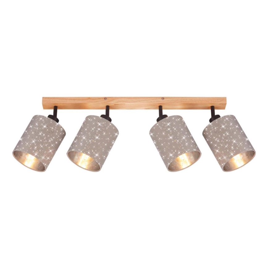 Briloner 2078-041 - Spotlampe SPOTLIGHT 4xE27/25W/230V beige
