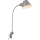 Briloner 2079-014 - Fleksibel væglampe 1xE27/10W/230V sølvfarvet