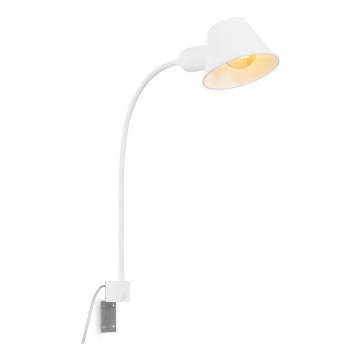 Briloner 2079-016 - Fleksibel væglampe 1xE27/10W/230V hvid