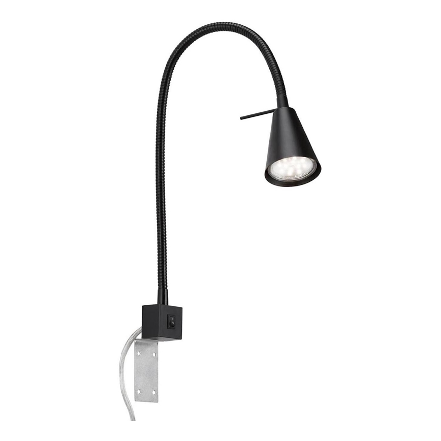 Briloner 2080-015 - LED væglampe COMFORT LIGHT 1xGU10/5W/230V sort