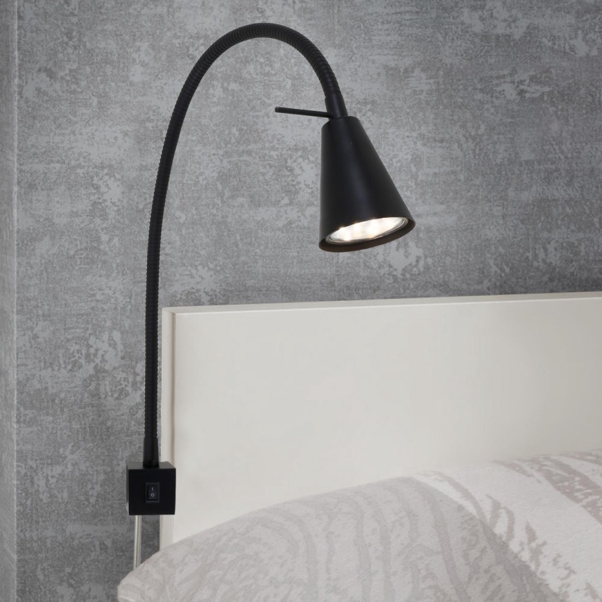 Briloner 2080-015 - LED væglampe COMFORT LIGHT 1xGU10/5W/230V sort