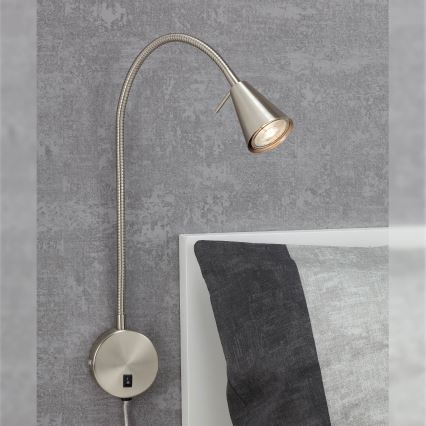 Briloner 2082-012 - LED væglampe COMFORT LIGHT 1xGU10/5W/230V mat krom