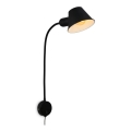 Briloner 2089-015 - Fleksibel væglampe BRELLO 1xE27/10W/230V sort