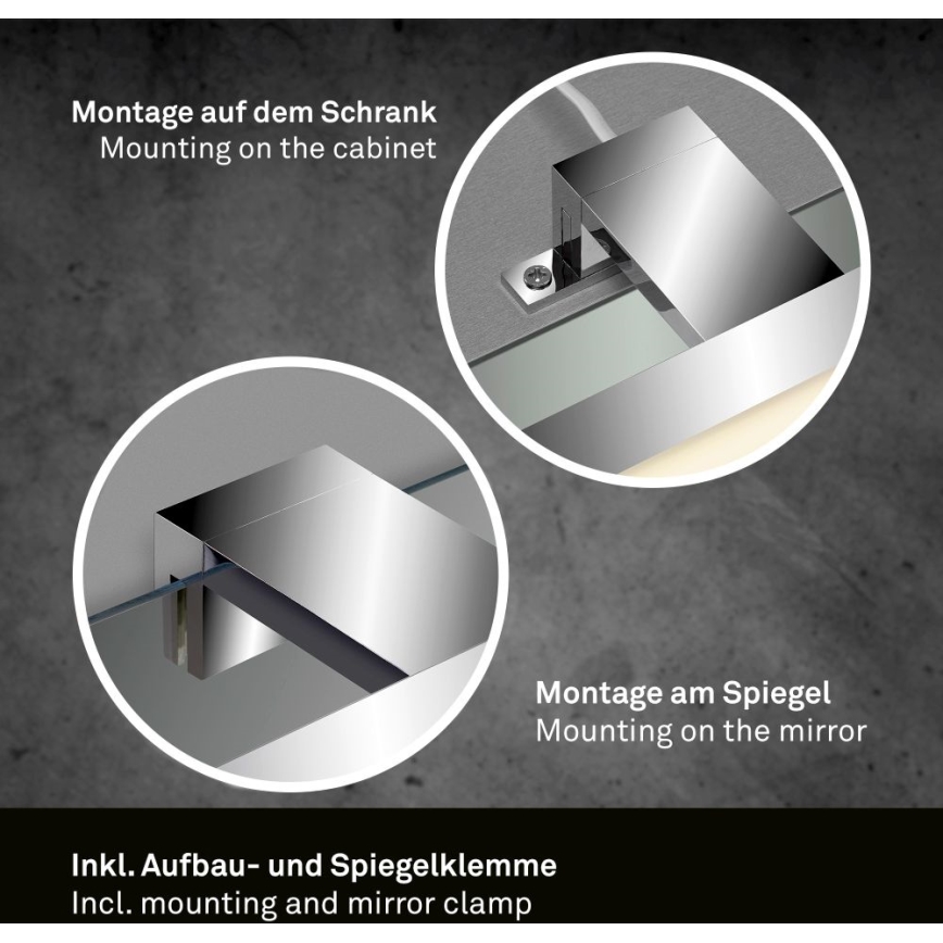 Briloner 2104-018 - LED badeværelsesspejlbelysning DUN LED/5W/230V 30 cm IP44