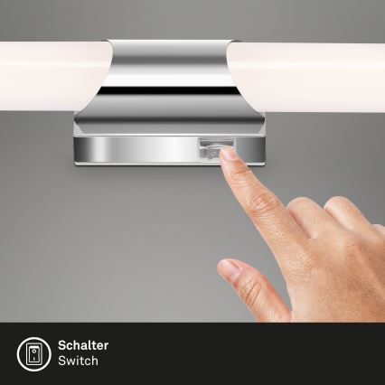 Briloner 2111-018 - LED væglampe til badeværelse SPLASH LED/6,5W/230V IP44