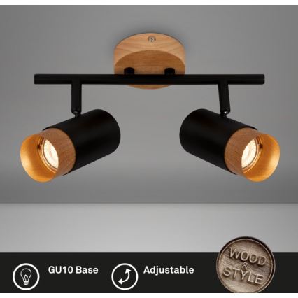 Briloner 2144025 - Spotlampe SPOT 2xGU10/9W/230V