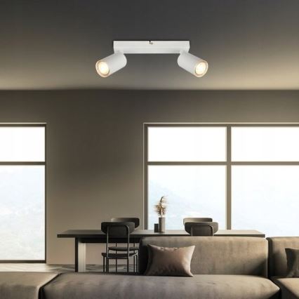 Briloner 2172-026 - Spotlampe SPOT 2xGU10/9W/230V hvid