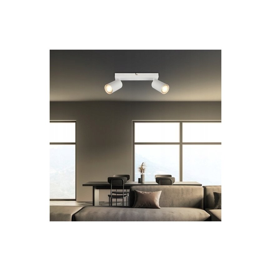 Briloner 2172-026 - Spotlampe SPOT 2xGU10/9W/230V hvid