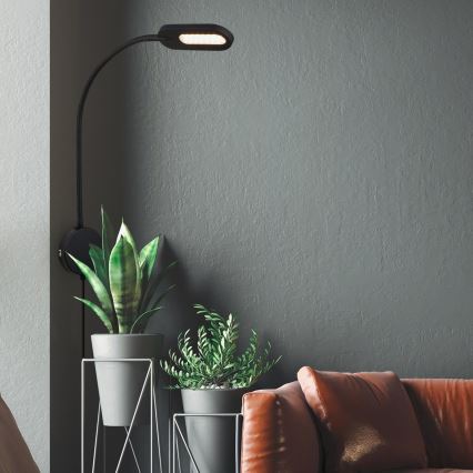 Briloner 2177015 - LED Dæmpbar flexible wall lampe LED/6W/230V sort