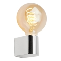 Briloner 2182-018 - Badeværelses væglampe DONGA 1xE27/10W/230V IP44 poleret krom