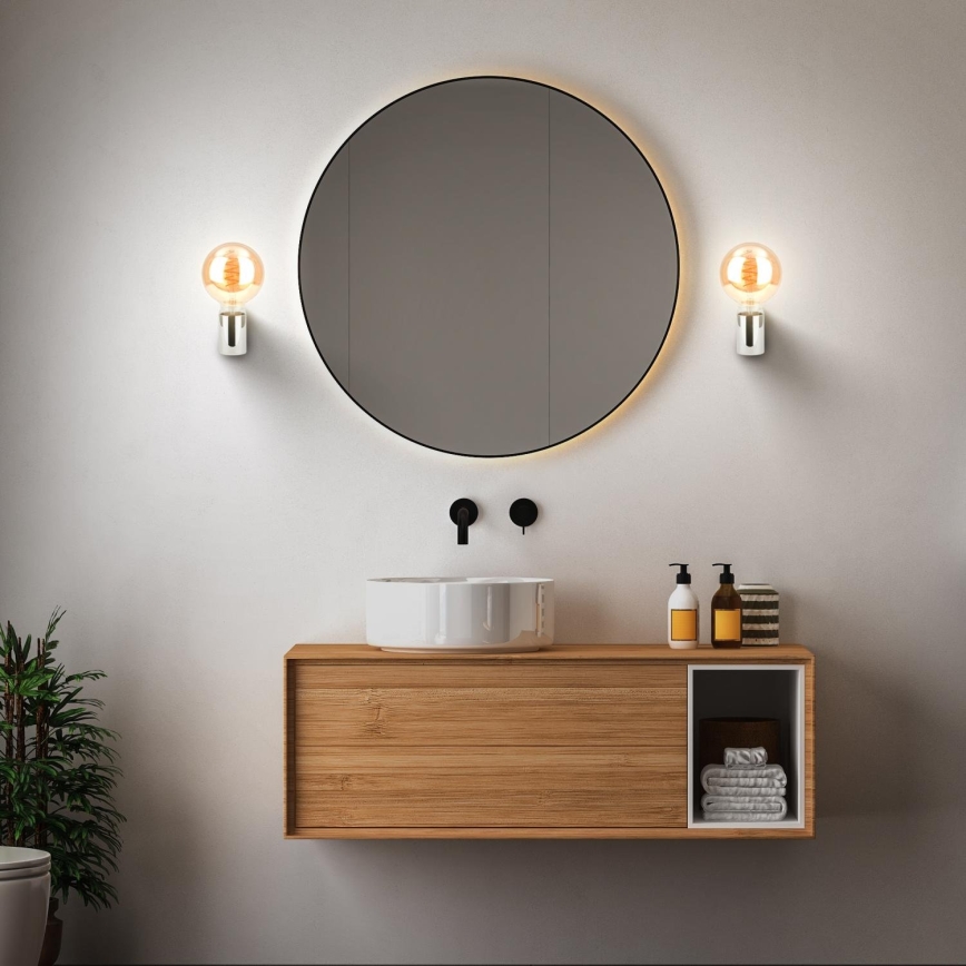 Briloner 2182-018 - Badeværelses væglampe DONGA 1xE27/10W/230V IP44 poleret krom