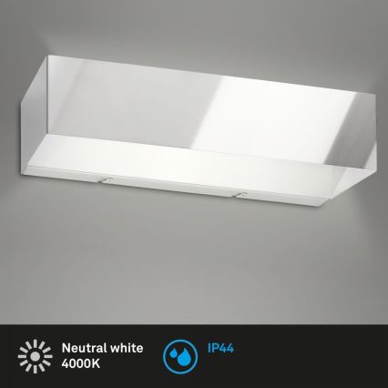 Briloner 2204-018 - Udendørs LED væglampe LED/8W/230V IP44 skinnende krom