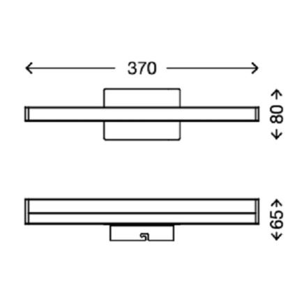 Briloner 2206-018 - LED spejllampe til badeværelse SPLASH LED/6W/230V IP23