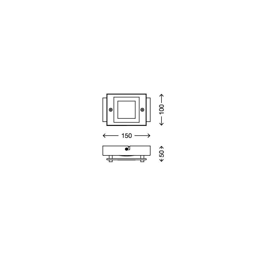 Briloner - 2213-018 - LED loftlampe til badeværelset SPLASH LED/4,5W/230V IP44