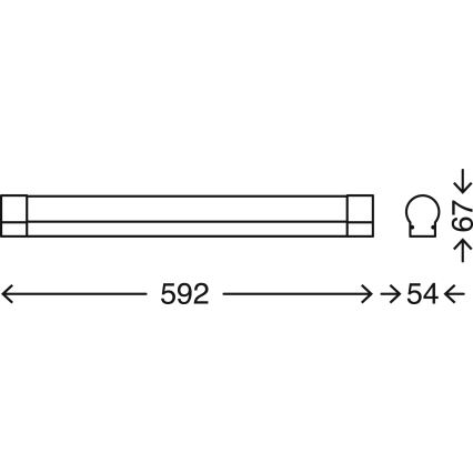 Briloner 2220-118 - LED væglampe til badeværelse dæmpbar COOL&COSY LED/12W/230V 2700/4000K IP44