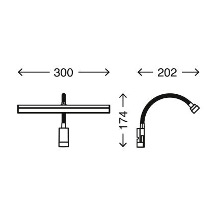 Briloner 2241-018 - LED spejllampe til badeværelse dæmpbar LED/4W/230V 2700/4000K IP44