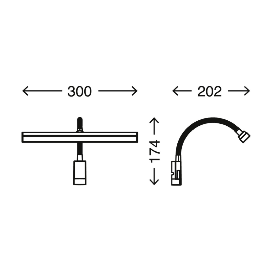 Briloner 2241-018 - LED spejllampe til badeværelse dæmpbar LED/4W/230V 2700/4000K IP44