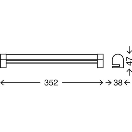 Briloner 2243-018 - LED spejllampe til badeværelse dæmpbar COOL&COSY LED/8W/230V 2700/4000K IP44