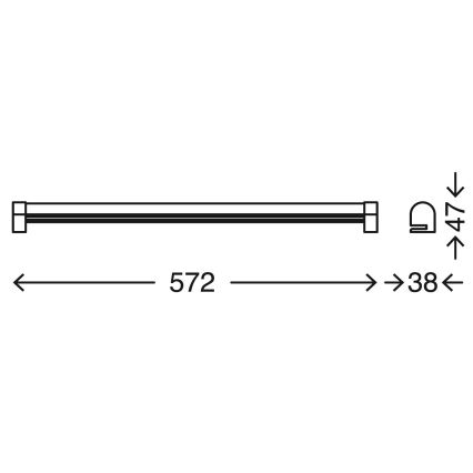 Briloner 2243-118 - LED spejlbelysning til badeværelse dæmpbar COOL&COSY LED/10W/230V 2700/4000K IP44