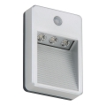 Briloner 2278-031 - Udendørs LED trappelampe med sensor 3xLED/0,06W/3xAAA IP54
