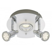 Briloner 2292-038 - LED spotlampe SPLASH 2xGU10/3W/230V + 1xLED/5W
