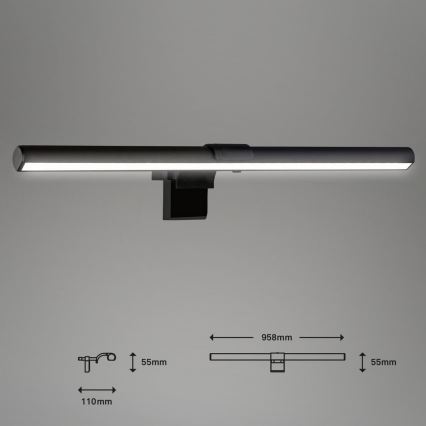 Briloner 2303-015 - LED skærmlampe dæmpbar LED/3,5W/230V 2700/4000/6500K