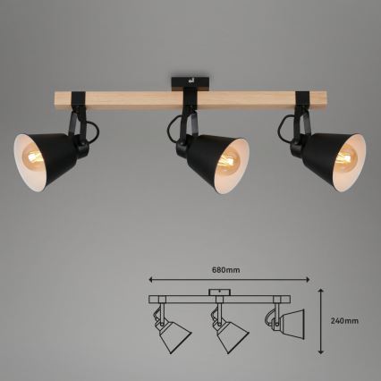 Briloner 2406-035 - Spotlampe SPOT 3xE27/40W/230V