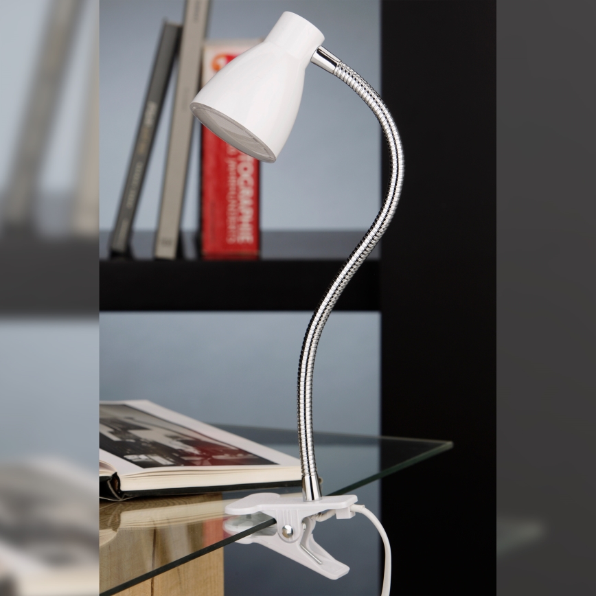 Briloner 2615-016P - LED lampe med klemme GRIP LED/2,5W/230V hvid