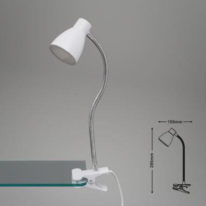 Briloner 2615-016P - LED lampe med klemme GRIP LED/2,5W/230V hvid