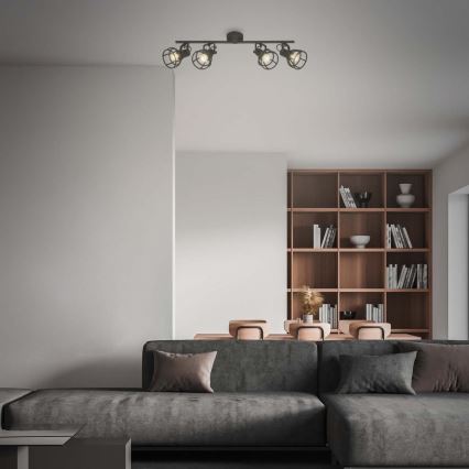 Briloner 2669-045 - Spotlampe RETRO 4xE14/25W/230V