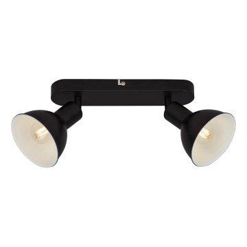 Briloner 2674-025 - Spotlampe RETRO 2xE14/25W/230V sort
