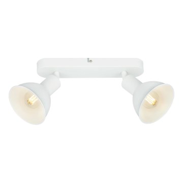 Briloner 2674-026 - Spotlampe RETRO 2xE14/25W/230V hvid