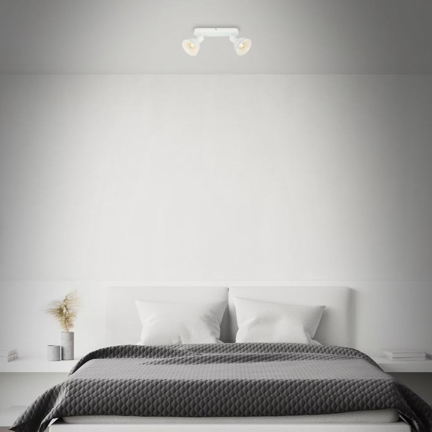 Briloner 2674-026 - Spotlampe RETRO 2xE14/25W/230V hvid