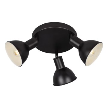 Briloner 2674-035 - Spotlampe RETRO 3xE14/25W/230V sort