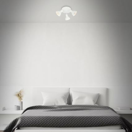 Briloner 2674-036 - Spotlampe RETRO 3xE14/25W/230V hvid