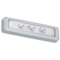 Briloner 2689-034 - LED Orienteringslampe m. touch-funktion LERO LED/0,18W/3xAAA sølvfarvet