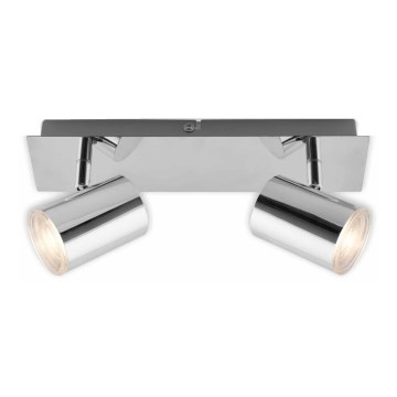 Briloner 2731-028 - Badeværelses-spot BANYO 2xGU10/5W/230V IP44 blank krom