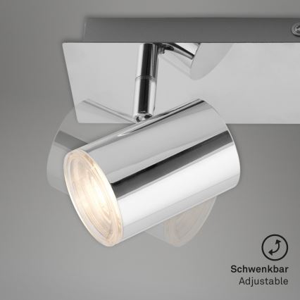 Briloner 2731-028 - Badeværelses-spot BANYO 2xGU10/5W/230V IP44 blank krom