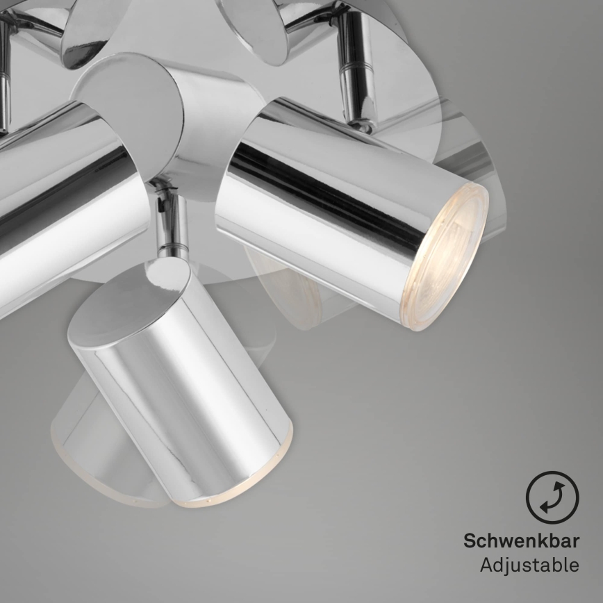 Briloner 2731-038 - Spotlampe CUP 3xGU10/5W/230V, blank krom