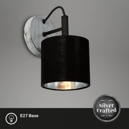 Briloner 2737-014 - Væglampe SILVER CRAFTED 1xE14/25W/230V