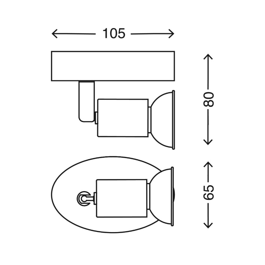 Briloner 2767-016 - LED vægspot 1xGU10/3W/230V hvid