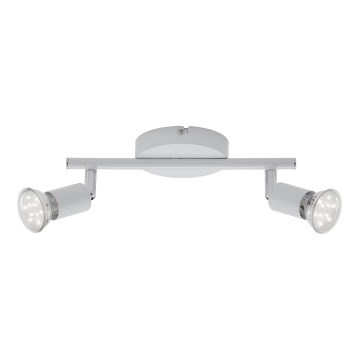 Briloner 2767-026 - LED spotlampe 2xGU10/6W/230V hvid