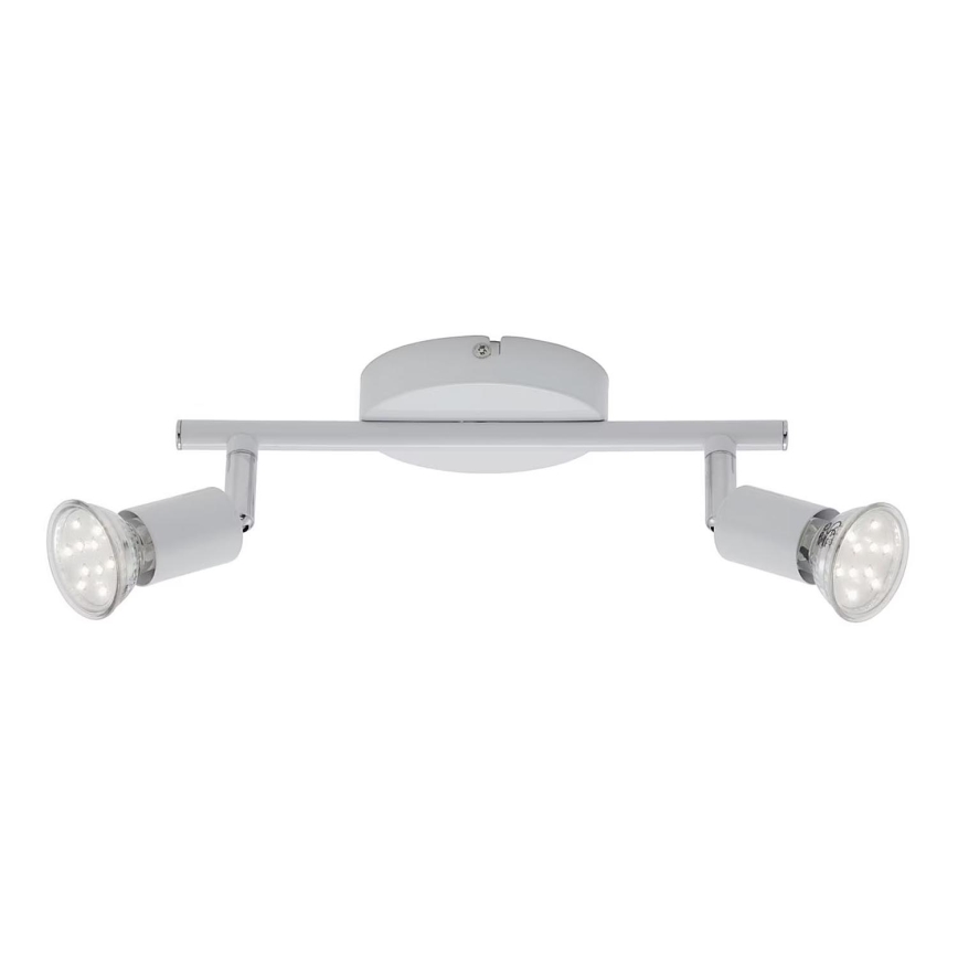 Briloner 2767-026 - LED spotlampe 2xGU10/6W/230V hvid