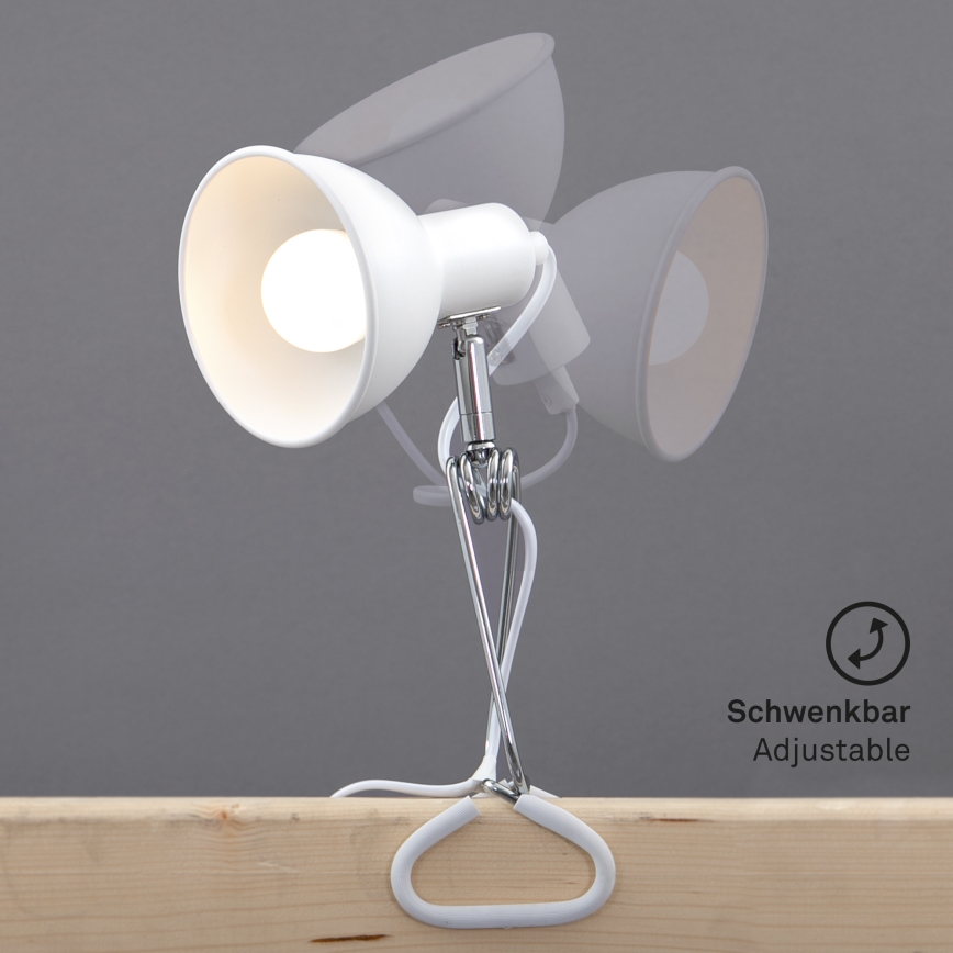 Briloner 2790-016 - Lampe med klemme FIX 1xE14/8W/230V hvid