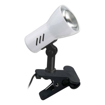 Briloner 2794/016P - Lampe med klemme 1xE14/40W/230V sort/hvid